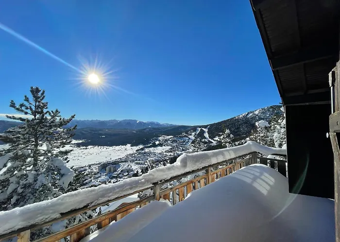 Chalet En Cascade Les Angles Vue Panoramique
